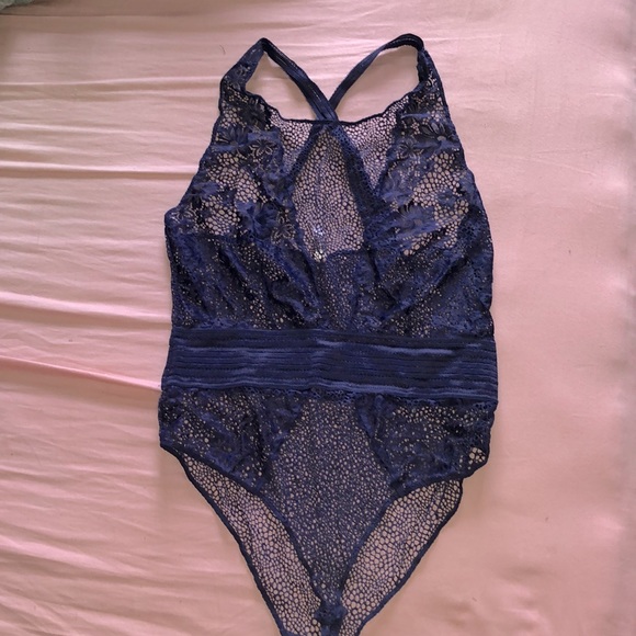 La Vie En Rose Other - La vie en rose navy bodysuit lingerie